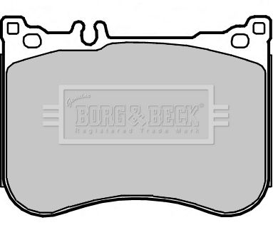 BORG & BECK Комплект тормозных колодок, дисковый тормоз BBP2375